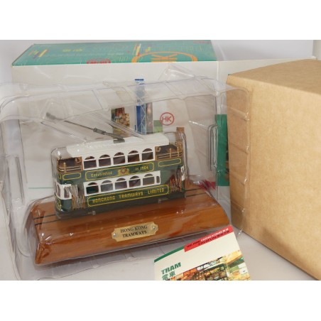 TRAMWAYS HONG KONG SUR SOCLE BOIS HK
