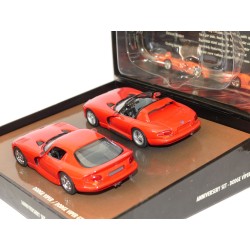 DODGE VIPER ET VIPER GTS 1993 Rouge SET MINICHAMPS 1:43