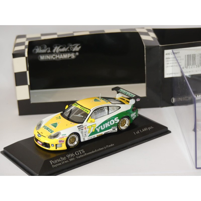 PORSCHE 911 GTS 996 NÂ°77 24 Heures DAYTONA 2005 MINICHAMPS 1:43