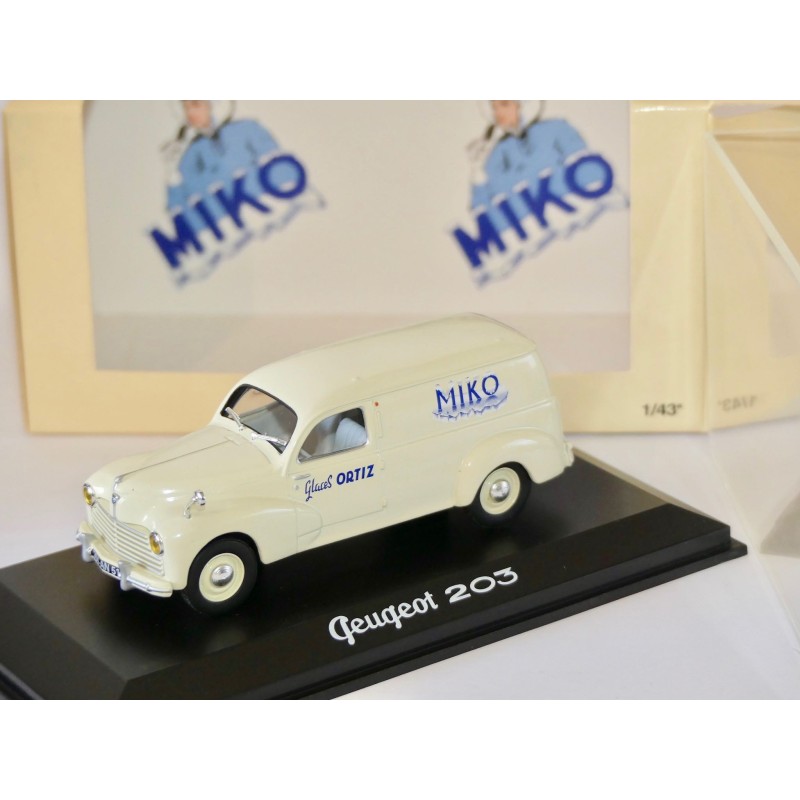 PEUGEOT 203 TOLE GLACE ORTIZ MIKO NOREV 1:43