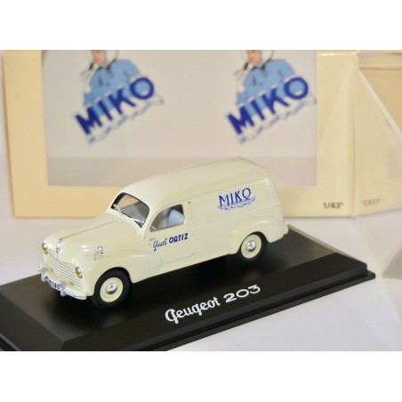 PEUGEOT 203 TOLE GLACE ORTIZ MIKO NOREV 1:43
