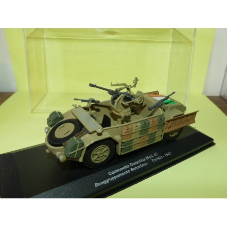 VEHICULE MILITAIRE NÂ°37 CAMIONNETTE DESERTICA 1943 TUNISIE EAGLEMOSS 1:43