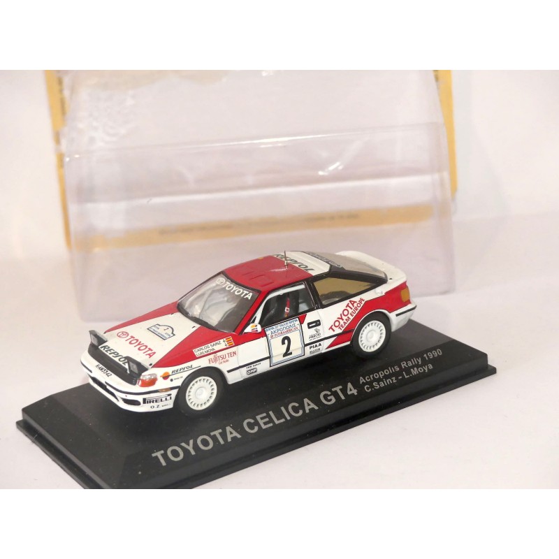 TOYOTA CELICA GT4 RALLYE D'ACROPOLE 1990 SAINZ  ALTAYA 1:43 sous coque