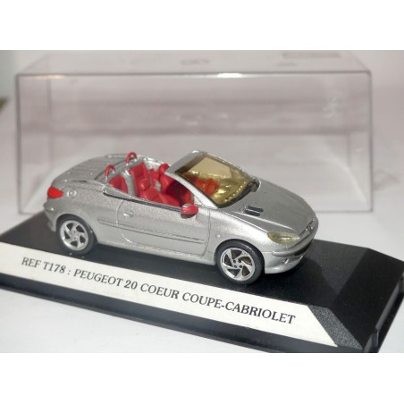 PEUGEOT 206 COUPE CABRIOLET Gris STARTER T178 1:43