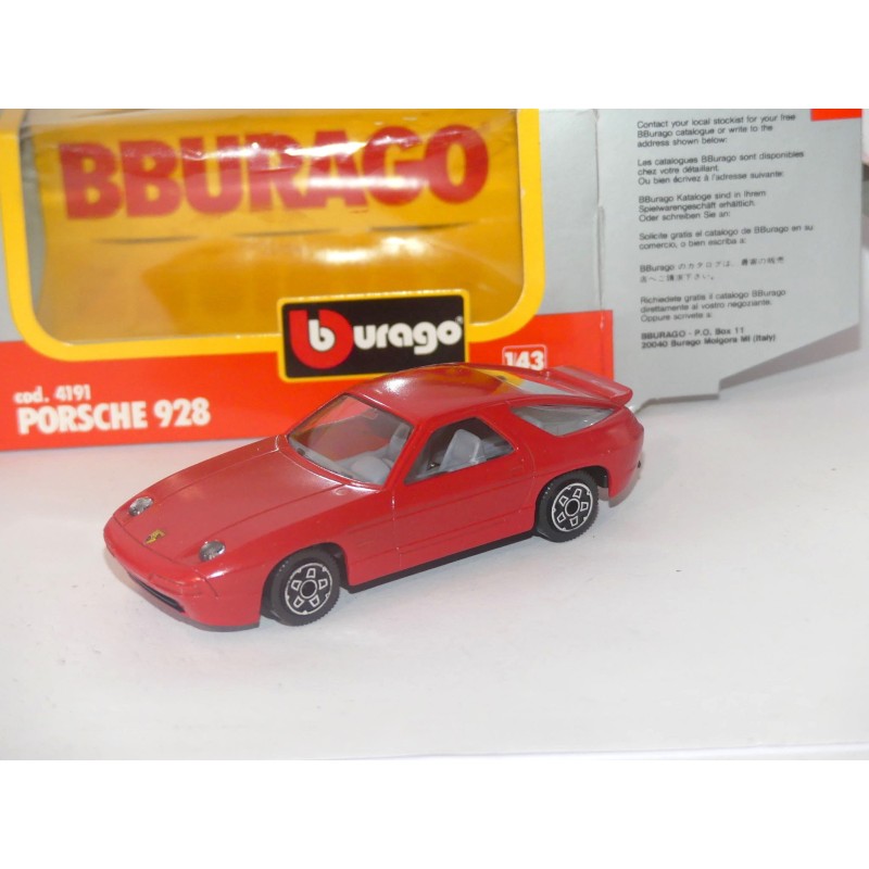 PORSCHE 928 Rouge BURAGO 4191 1:43
