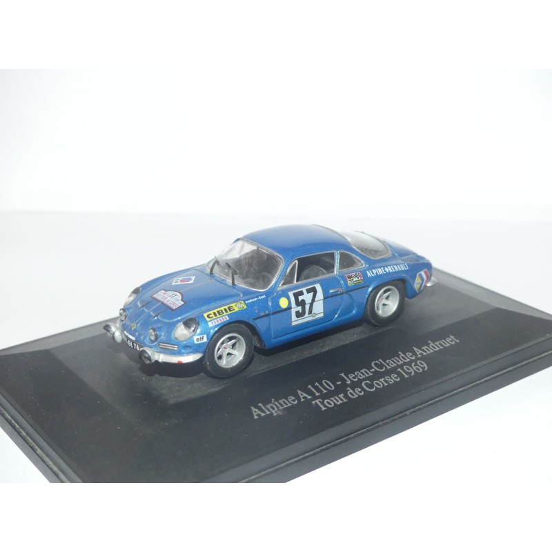 RENAULT ALPINE A110 RALLYE TOUR DE CORSE 1969 ANDRUET ELIGOR PRESSE 1:43
