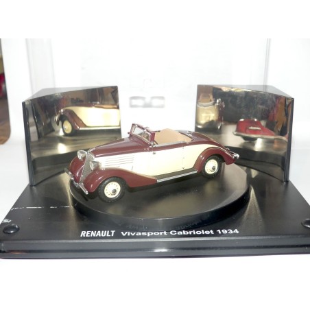 RENAULT VIVASPORT CABRIOLET 1934 CrÃ¨me et Bordeaux IXO 1:43