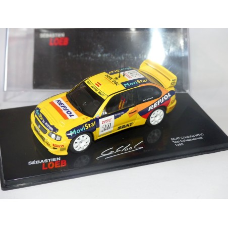 SEAT CORDOBA WRC TEST ECHAPPEMENT 1999 S. LOEB ALTAYA 1:43