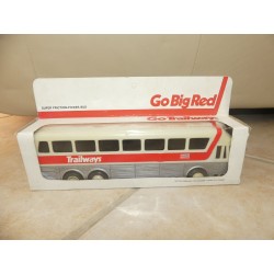 GO TRAILWAYS SUPER FRICTION POWER BUS VINTAGE MADE IN HONG KONG