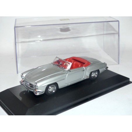 MERCEDES 190 SL Gris MINICHAMPS 1:43 interieur rouge