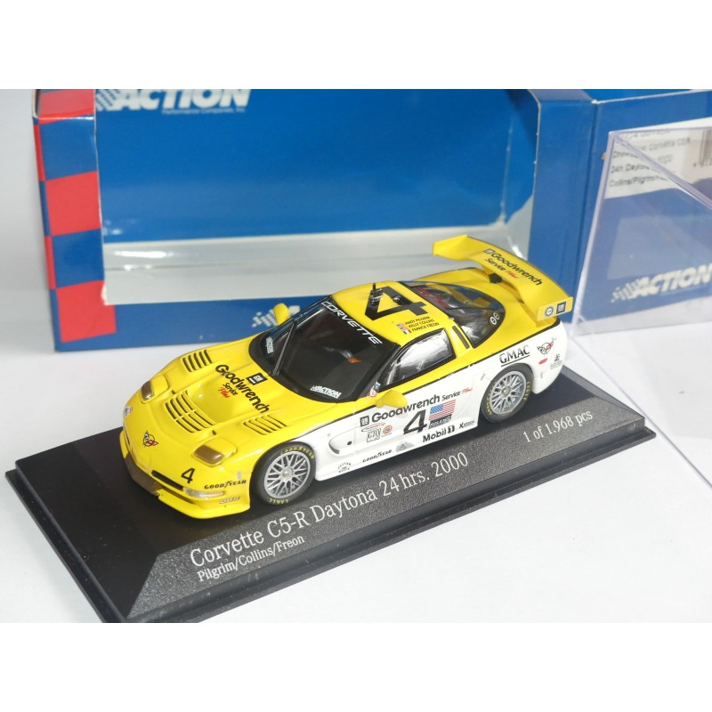 CHEVROLET CORVETTE C5-RN°4 24 H DE DAYTONA 2000 MINICHAMPS ACTION 1:43 1er