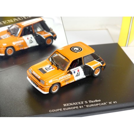 RENAULT 5 TURBO COUPE EUROPE 1981 EUROPCAR GOUHIER UNIVERSAL HOBBIES 1:43