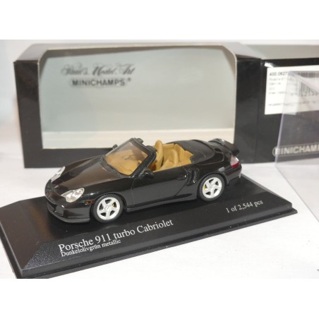 PORSCHE 911 TURBO CABRIOLET 996 2003 Vert Très Foncé MINICHAMPS 1:43