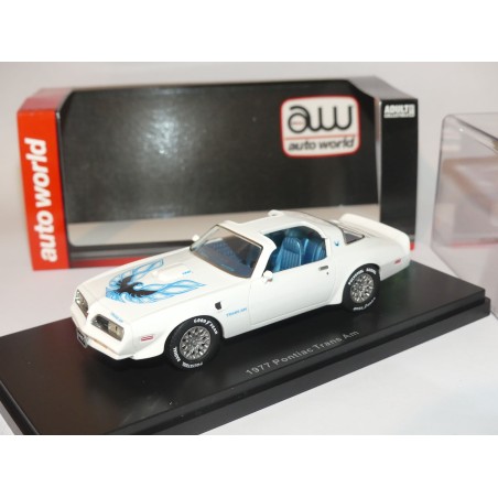 PONTIAC TRANS AM 1977 Blanc ERTL AUTO WORLD 1:43