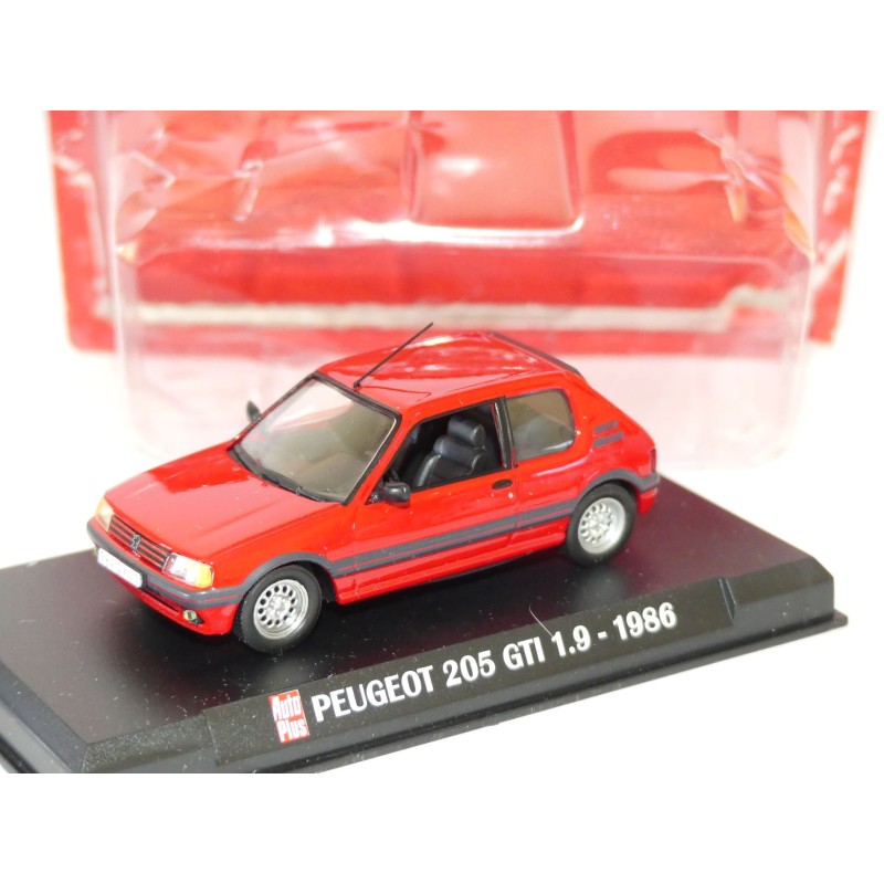 PEUGEOT 205 GTi 1986 Rouge AUTO PLUS 1:43