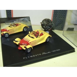 PLYMOUTH PROWLER Jaune et Rouge UNIVERSAL HOBBIES 1:43