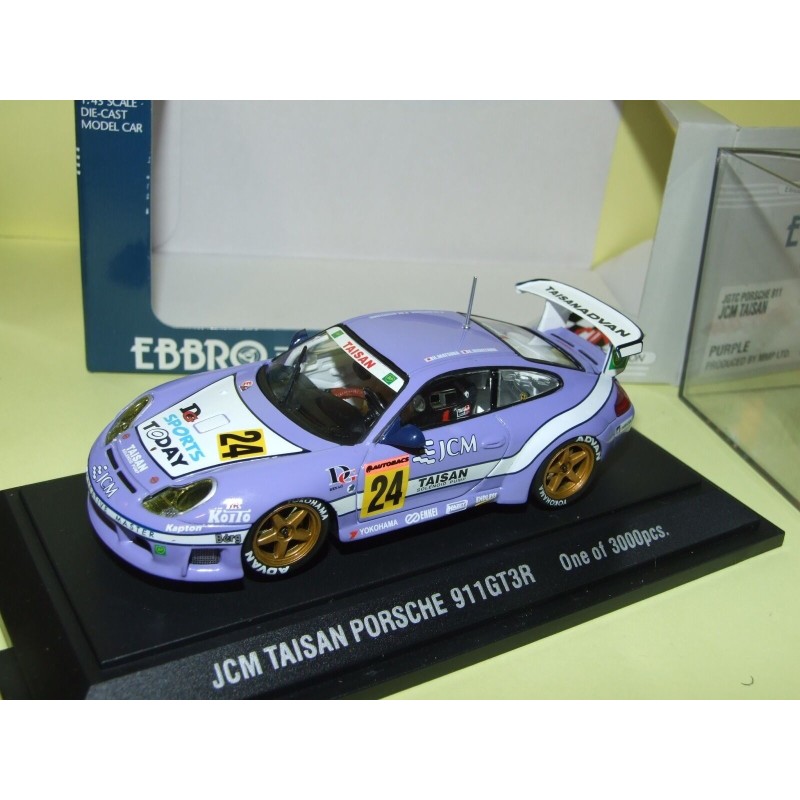 PORSCHE 911 GT3R NÂ°24 JCM TAISAN EBBRO 230 1:43
