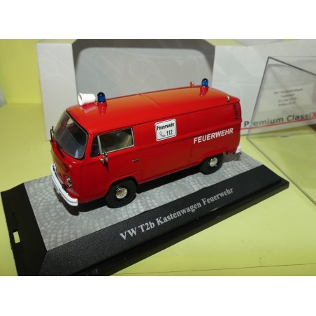 VW COMBI T2b KASTENWAGEN FEUERWEHR Pompiers allemands PREMIUM CLASSIXXS 1:43