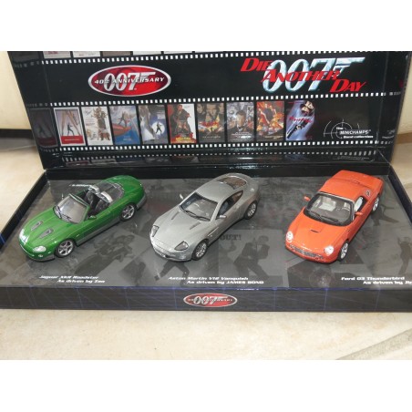 ASTON MARTIN FORD 03 JAGUAR XKR JAMES BOND 40Th ANNIVERSARY MINICHAMPS 1:43