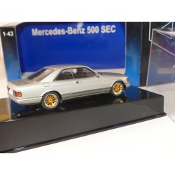 MERCEDES 500 SEC COUPE W126 Gris Clair AUTOART 1:43 roue sport