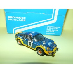 RENAULT ALPINE A110 RALLYE DES CEVENNES 1972 THERIER PROVENCE MOULAGE 1:43 imperfection