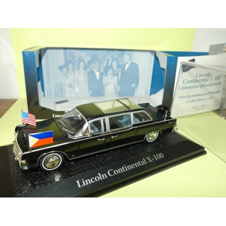 LINCOLN CONTINENTAL X-100 JOHNSON 1964 PRESIDENTIELLE ATLAS 1:43 Chef d'Ã©tat 