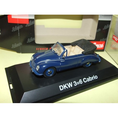DKW 3-6 CABRIOLET Bleu SCHUCO 1:43