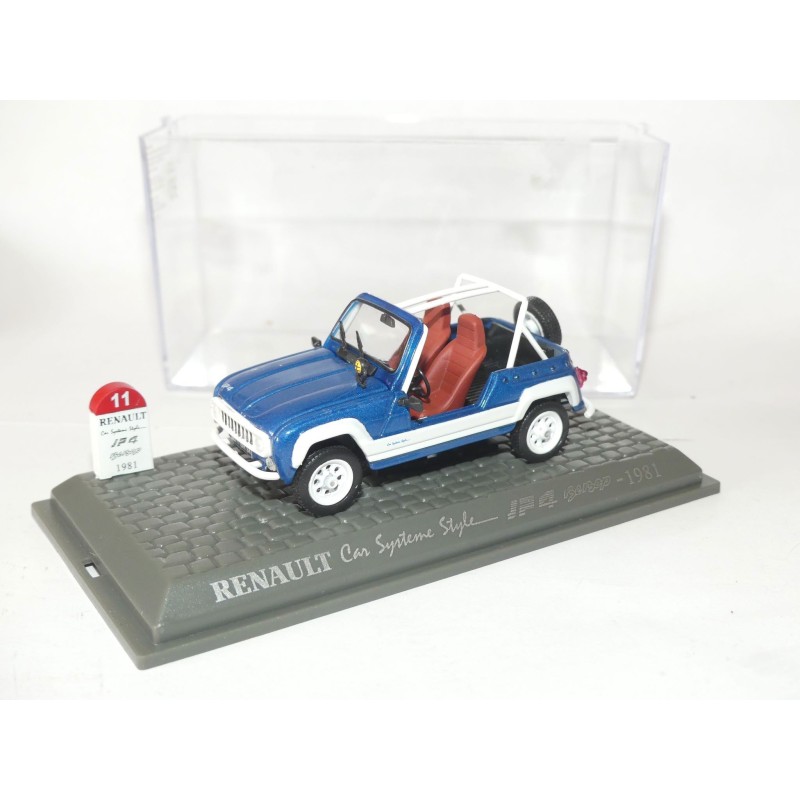 RENAULT 4 JP4 BELLE ILE Car Systeme Style 1981 Bleu UNIVERSAL HOBBIES 1:43 M6 Interaction
