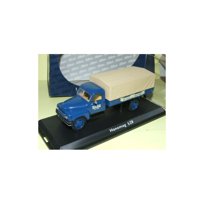 HANOMAG L28 CAMION PLATEAU BACHÃ‰ DACHSER EXPEDITION SCHUCO 1:43