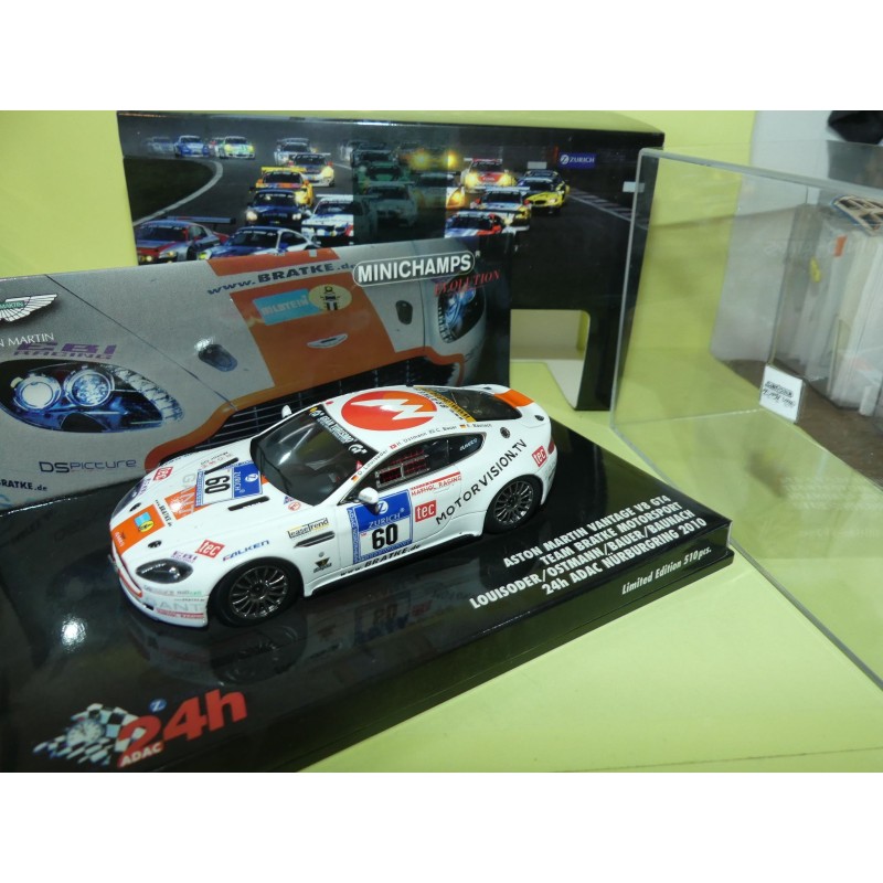 ASTON MARTIN V8 VANTAGE GT4 NÂ°60 NURBURGRING 2010 MINICHAMPS 1:43