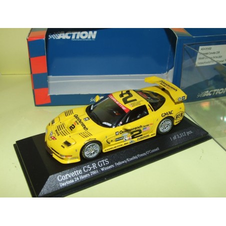 CHEVROLET CORVETTE C5-R GTS NÂ°2 24H de DAYTONA 2001 ACTION 1:43 ArrivÃ©e 1Ã¨r