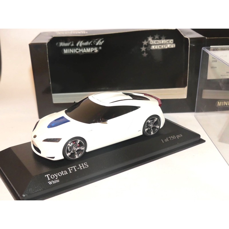 TOYOTA FT-HS CONCEPT CAR 2008 Blanc  MINICHAMPS 1:43