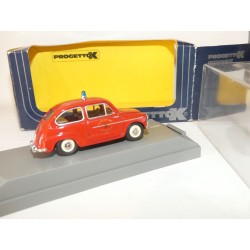 FIAT 600 D 1960 VIGILI DEL FUOCO POMPIERS PROGETTOK 159 1:43