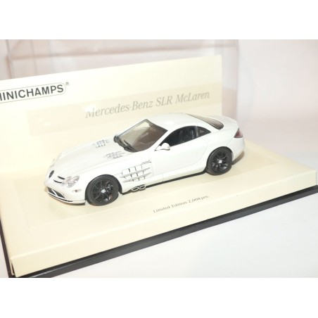 MERCEDES SLR McLAREN 2004 Balnc Linea Bianco MINICHAMPS 1:43