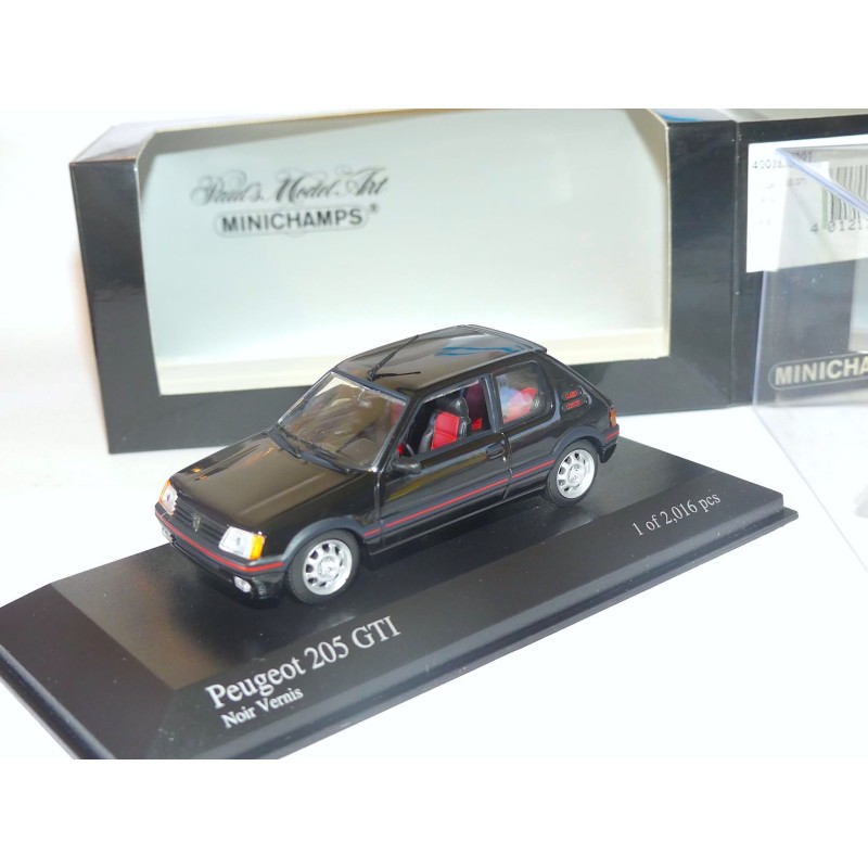 PEUGEOT 205 GTi 1,9 1990 Noir MINICHAMPS 1:43