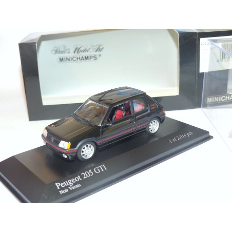 PEUGEOT 205 GTi 1,9 1990 Noir MINICHAMPS 1:43