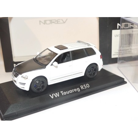 VW TOUAREG R50 Capot Carbone Roues Noires NOREV 1:43 modèle modifié