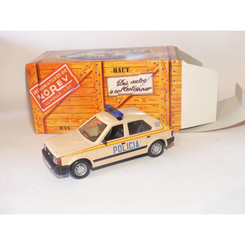 TALBOT HORIZON POLICIA POLICE ESPAGNOL NOREV pour HACHETTE  1:43 boite carton