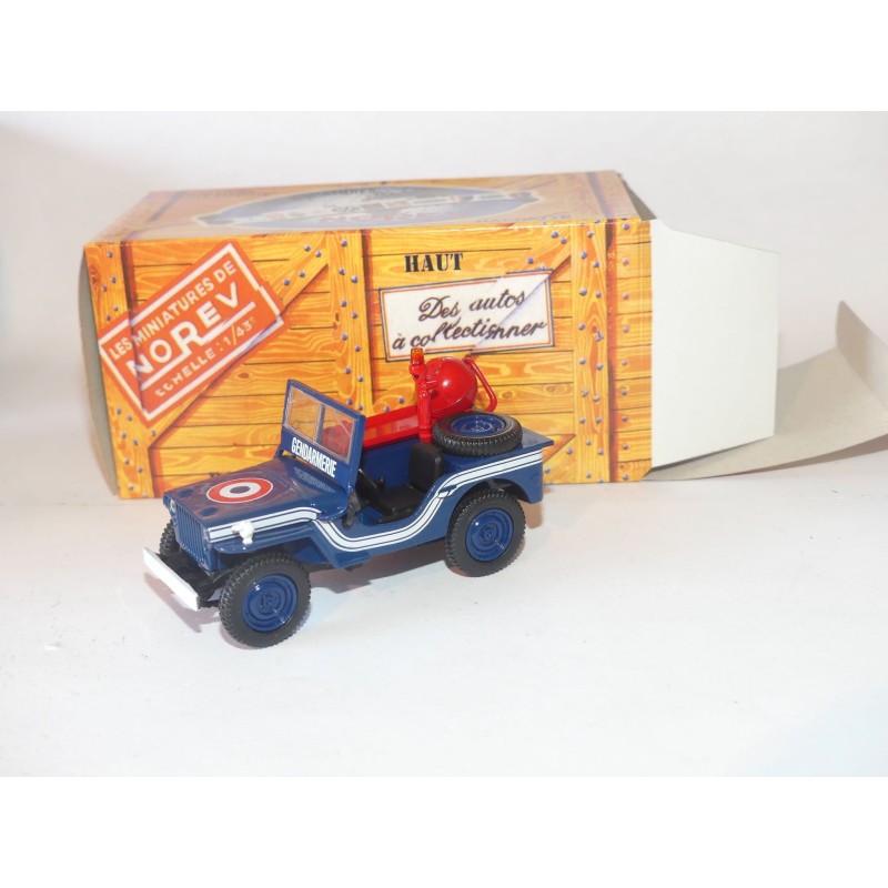 JEEP WILLYS GENDARMERIE NOREV pour HACHETTE  1:43 boite carton