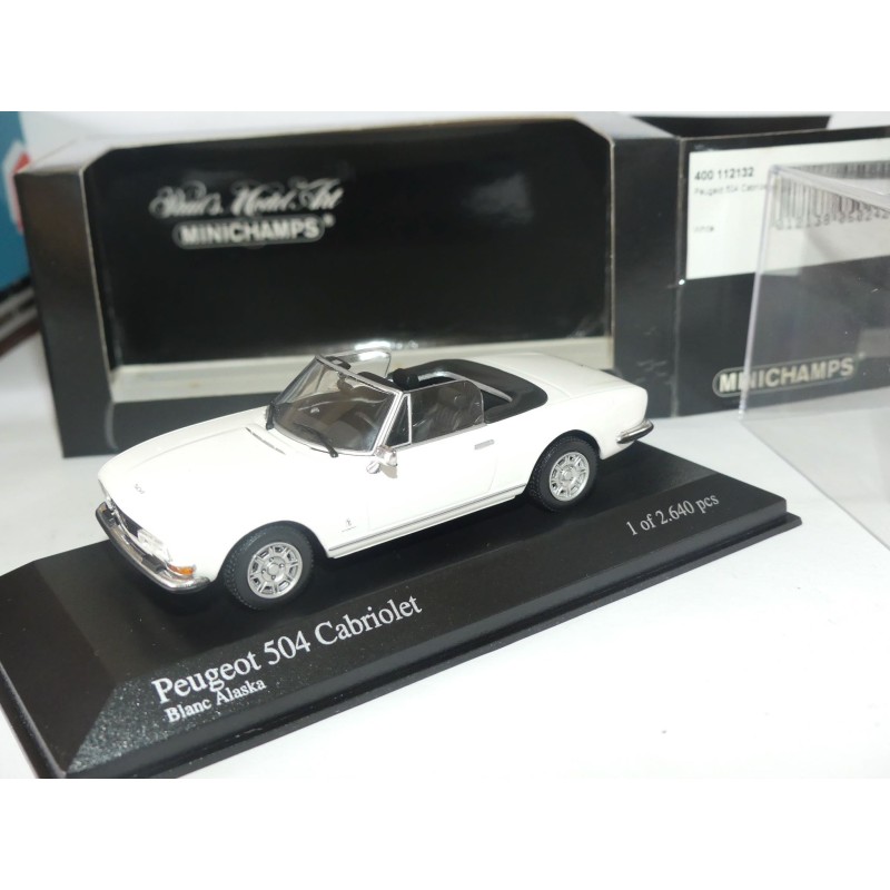 PEUGEOT 504 CABRIOLET Blanc MINICHAMPS 1:43