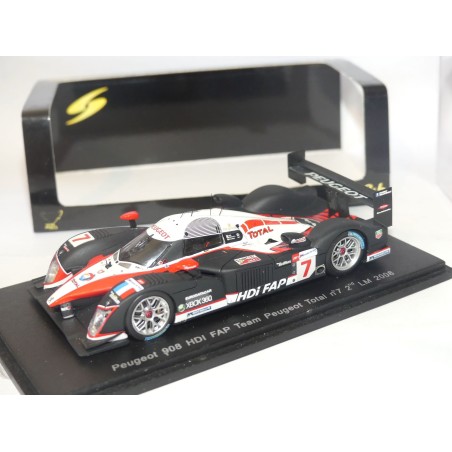 PEUGEOT 908 HDi FAP N°7 LE MANS 2008 SPARK 1:43 2ème