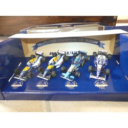 WILLIAMS RENAULT et BENETTON COFFRET 5 FOIS CHAMPION COFFRET ONYX 1:43