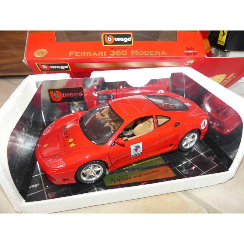 FERRARI 360 MODENA ROUGE ARROLA BURAGO 1:18
