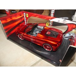 FERRARI 360 SPIDER WHIPS Rouge HOTWHEELS 1:18