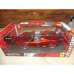 FERRARI 360 SPIDER WHIPS Rouge HOTWHEELS 1:18