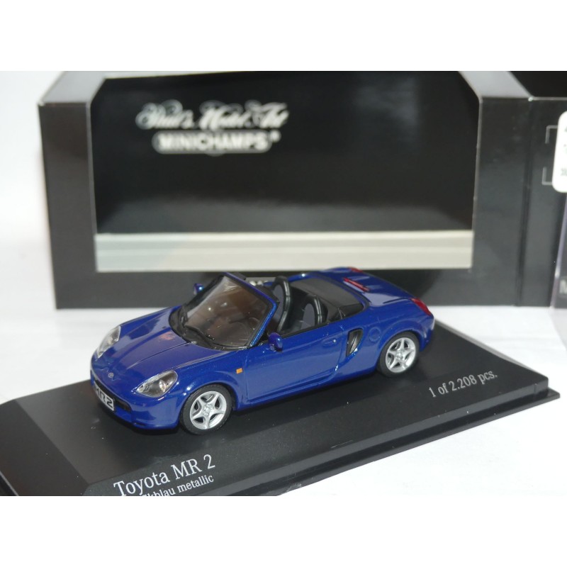 TOYOTA MR2 CABRIOLET Bleu MINICHAMPS 1:43