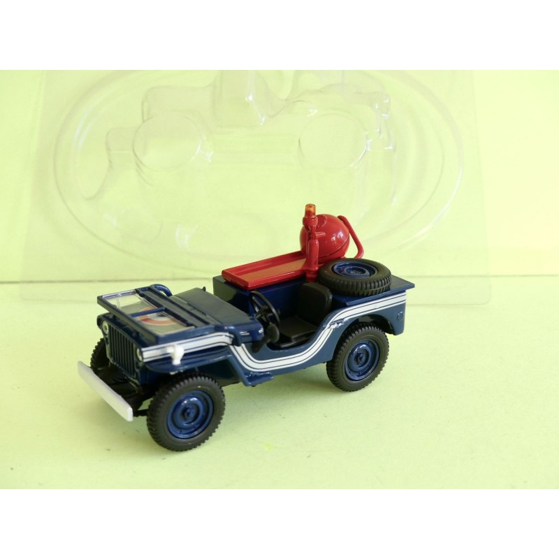 JEEP WILLYS GENDARMERIE NOREV pour HACHETTE  1:43 sous coque
