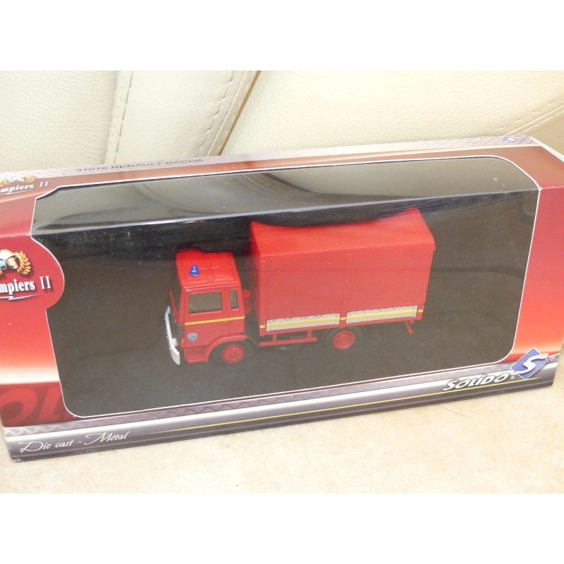 RENAULT BACHE AVEC HAYON POMPIERS SOLIDO 1:60