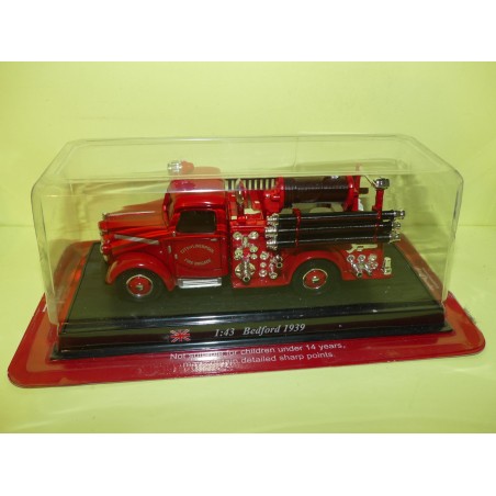 CAMION POMPIERS NÂ°001 BEDFORD 1939 Fire Brigade DEL PRADO 1:50