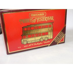 TRAMWAYS AEC TROLLEYBUS DIDDLER 1931 MATCHBOX Y10